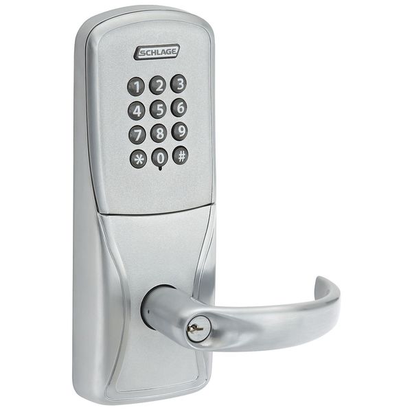 Electronic Lock, Satin Chrome, 12 Button