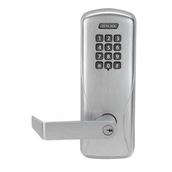 Electronic Lock, Satin Chrome, 12 Button