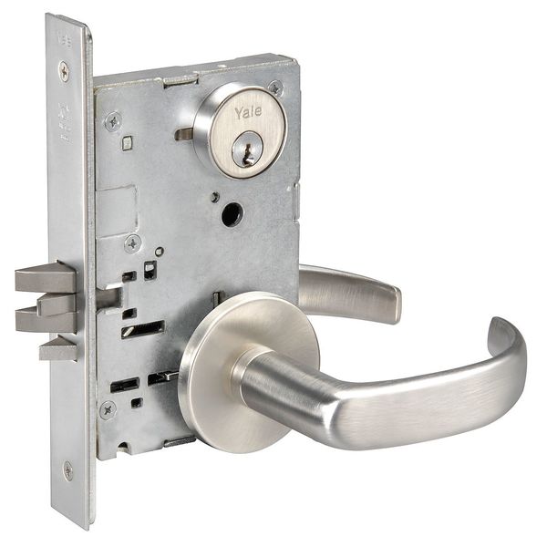 Mortise Lockset, Lever, Storeroom, Rose