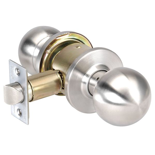 Knob Lockset, Mechanical, Passage, Grd. 2