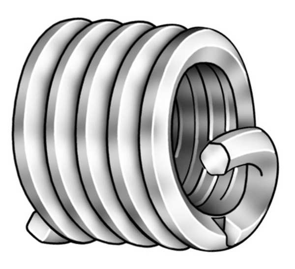 Tanged Helical Insert, Screw-Locking, 1/4