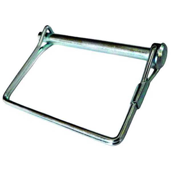 Safety Pin, Steel, Not Graded, Zinc Plated, 1/4 in Pin Dia, 2 1/2 in Usbl L, 3 in L