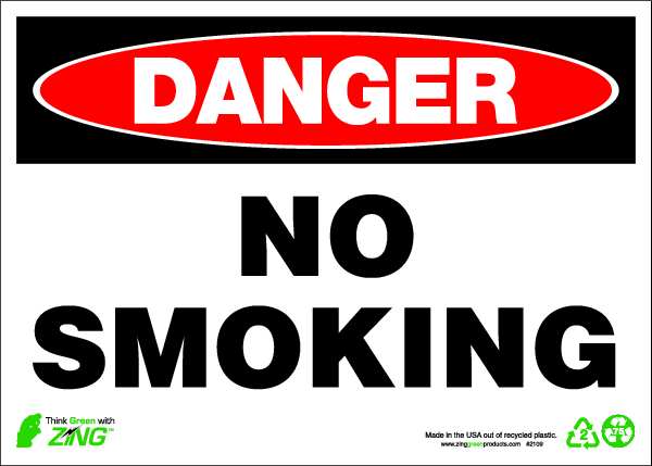 Danger No Smoking Sign, 7