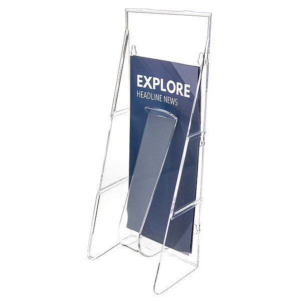 Leaflet Holder, 1 Compartment, Clear