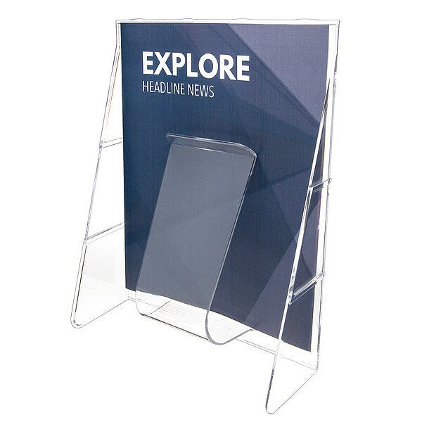 Magazine Holder, 1 Compartment, Clear