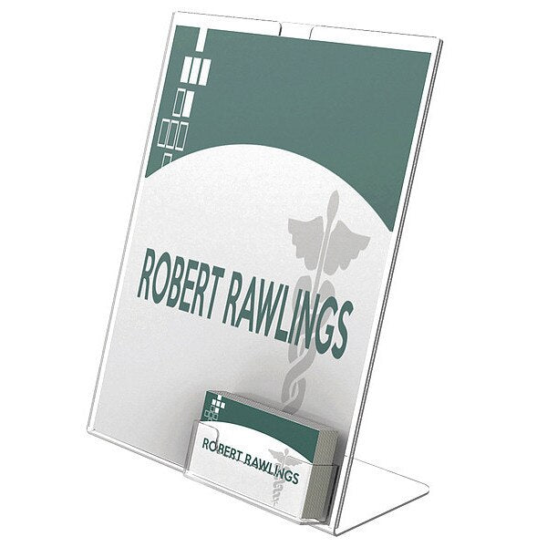 Sign and Business Card Holder, 8-1/2x11