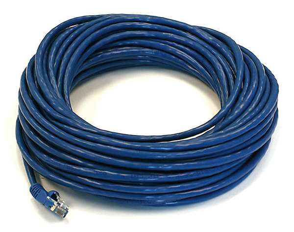 Ethernet Cable, Cat 5e, Blue, 50 ft.