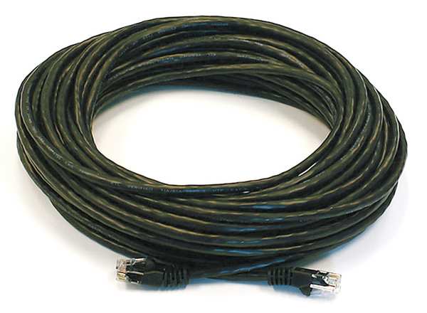 Ethernet Cable, Cat 5e, Black, 50 ft.