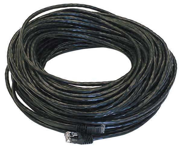 Ethernet Cable, Cat 5e, Black, 100 ft.