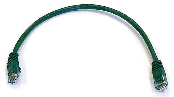 Ethernet Cable, Cat 6, Green, 1 ft.