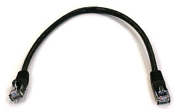 Ethernet Cable, Cat 6, Black, 1 ft.