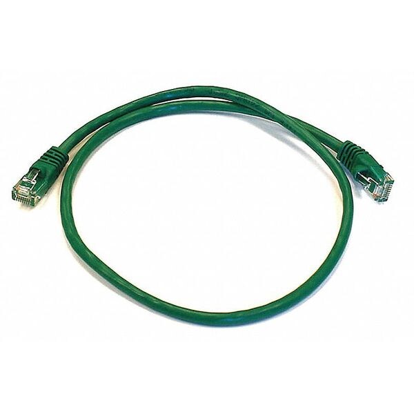 Ethernet Cable, Cat 6, Green, 2 ft.