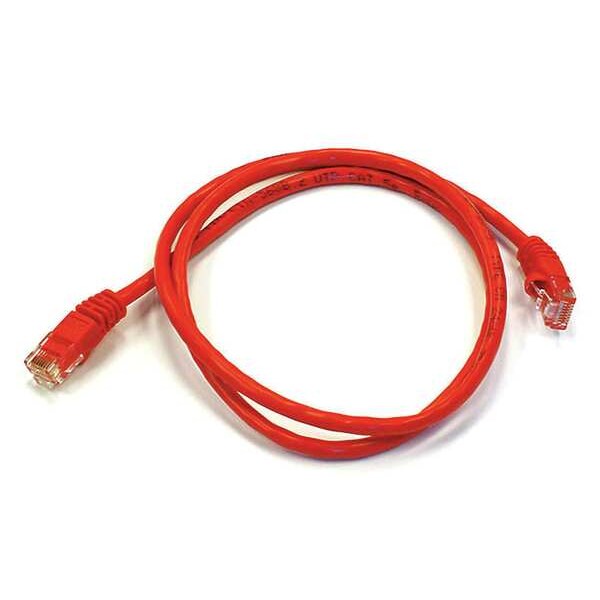 Ethernet Cable, Cat 6, Red, 3 ft.
