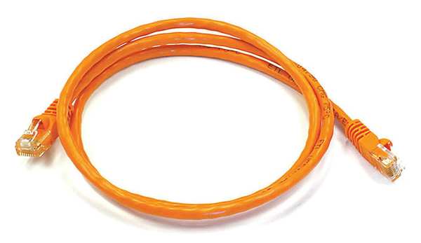 Ethernet Cable, Cat 6, Orange, 3 ft.
