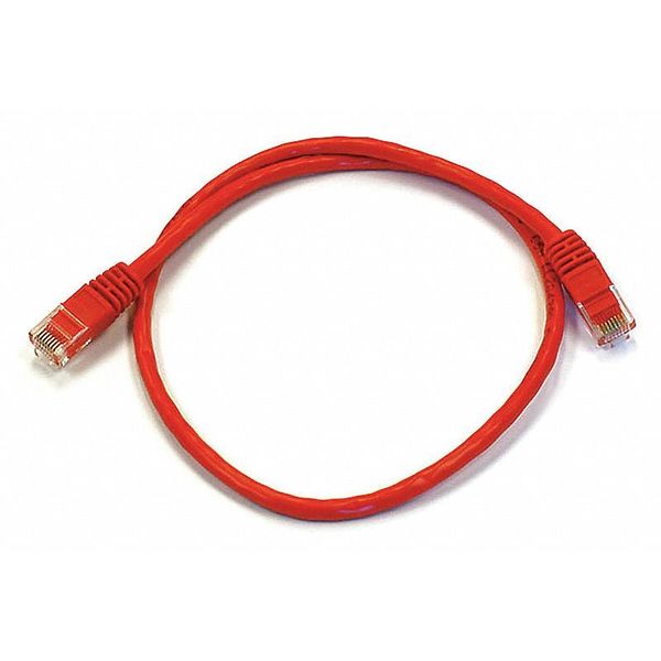 Ethernet Cable, Cat 6, Red, 2 ft.