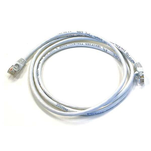 Ethernet Cable, Cat 6, White, 5 ft.