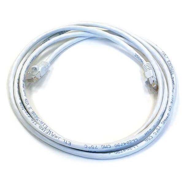 Ethernet Cable, Cat 6, White, 7 ft.