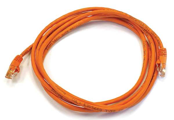 Ethernet Cable, Cat 6, Orange, 7 ft.