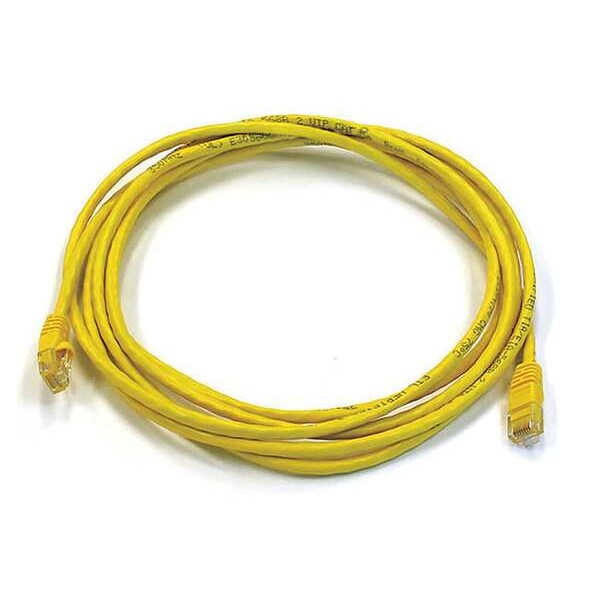 Ethernet Cable, Cat 6, Yellow, 10 ft.