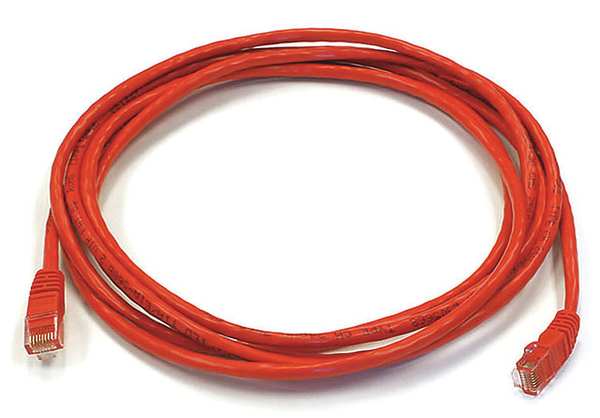 Ethernet Cable, Cat 6, Red, 10 ft.