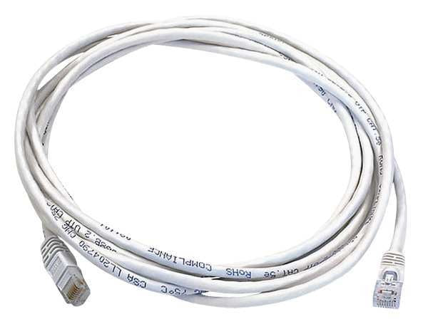 Ethernet Cable, Cat 6, White, 10 ft.