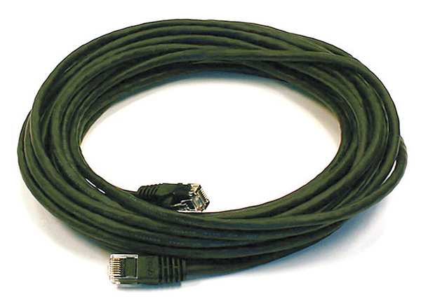 Ethernet Cable, Cat 6, Black, 25 ft.