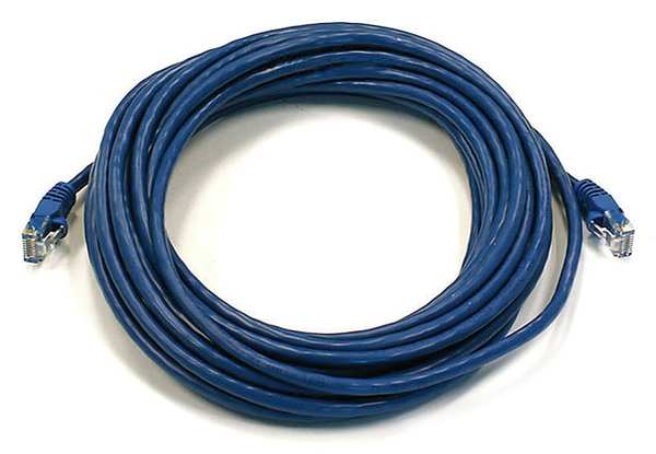 Ethernet Cable, Cat 6, Blue, 25 ft.