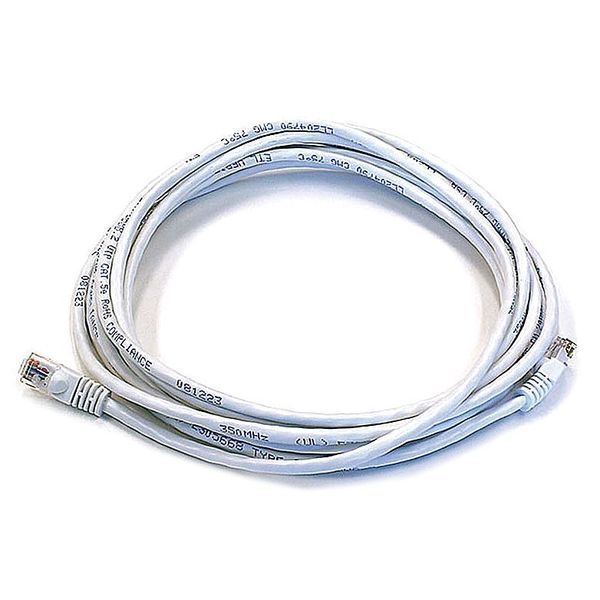 Ethernet Cable, Cat 5e, White, 14 ft.