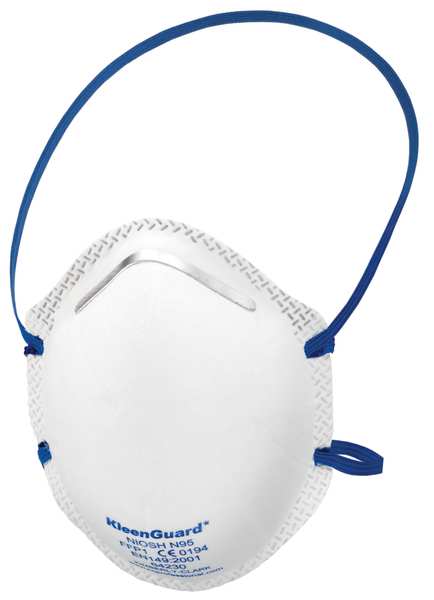 N95 Disposable Respirator, Universal, White, PK20