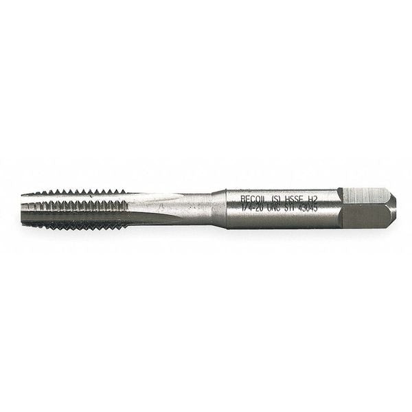 Straight Flute Hand Tap , M4-0.70 , Plug , 3 Flutes, UNC