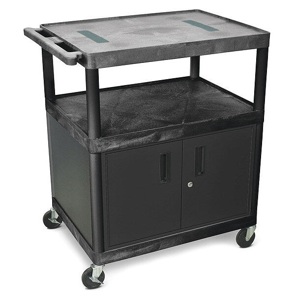 Mobile Workbench Cabinet, 24 In. W, Black
