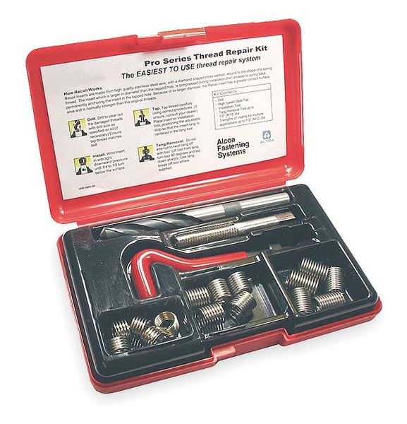 Helical Insert Repair Kit, Helical Inserts, M10-1.50, M5-0.8, M6-1, M8-1.25, Plain 126 Inserts