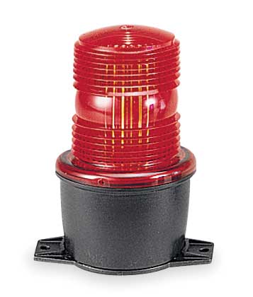 Low Profile Warning Light, Strobe, Red