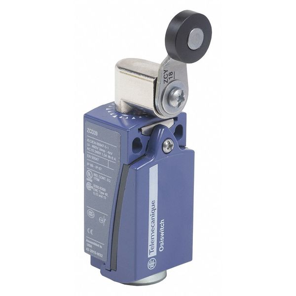 Limit Switch, Roller Lever, Rotary, 1NC/1NO, 10A @ 240V AC