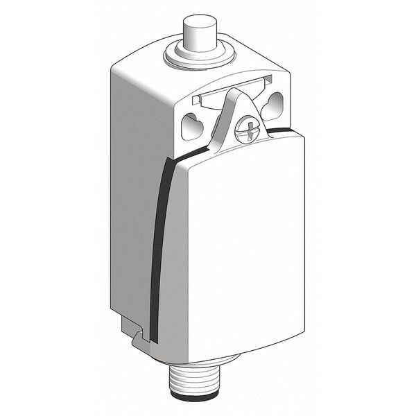 Limit Switch, Plunger, 1NC/1NO, 4A @ 240V AC, Actuator Location: Top
