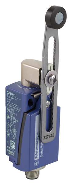 Limit Switch, Adjustable Roller Lever, Rotary, 1NC/1NO, 4A @ 240V AC