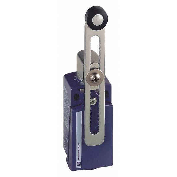 Limit Switch, Adjustable Roller Lever, Rotary, 1NC/1NO, 10A @ 240V AC