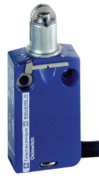 Limit Switch, Plunger, Roller, 1NC/1NO, 6A @ 240V AC