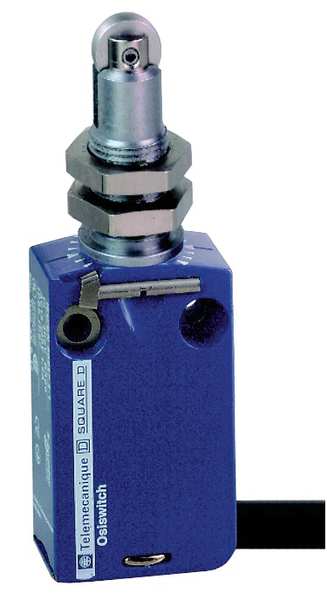 Limit Switch, Plunger, Roller, 1NC/1NO, 6A @ 240V AC