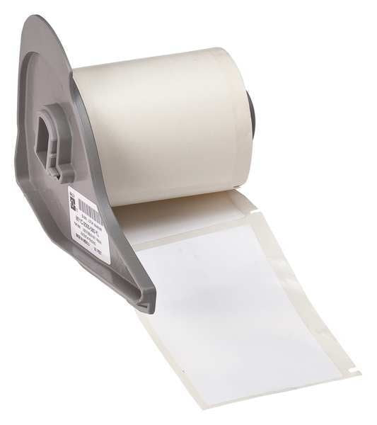Label Cartridge, White, Polyester, 3 In. W