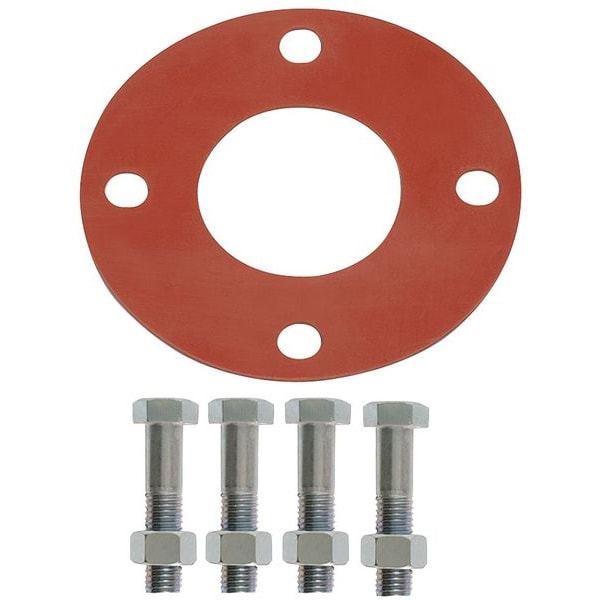 Gasket, Full Face, 4 In, 1/8 In Thick, SBR