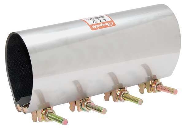 Repair Clamp, Four Bolt, 6 In, 304SS