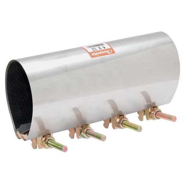 Repair Clamp, Four Bolt, 7 In, 304SS