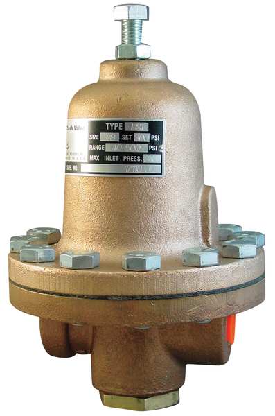 Pressure Regulator, 1/2 In, 40 to 500 psi