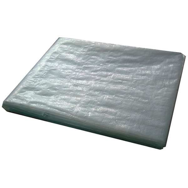 Tarp, 40 x 60 ft, 5.1 mil, Polyethylene, Standard Duty, Transparent