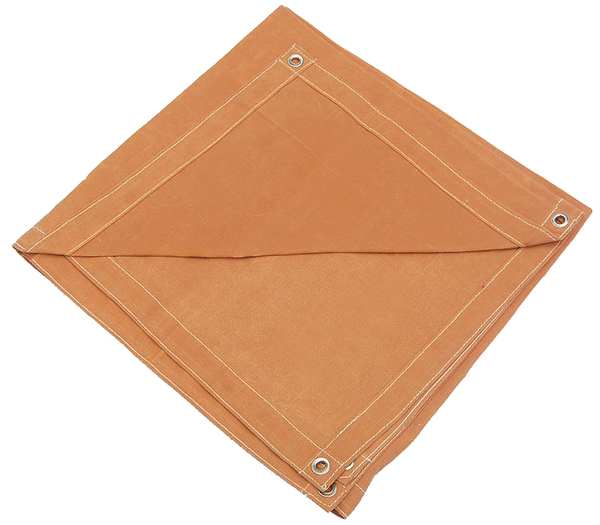 Tarp, 8 x 16 ft, 20 Mil, Cotton Canvas, Standard Duty, Tan, Mildew Resistant, UV Resistant