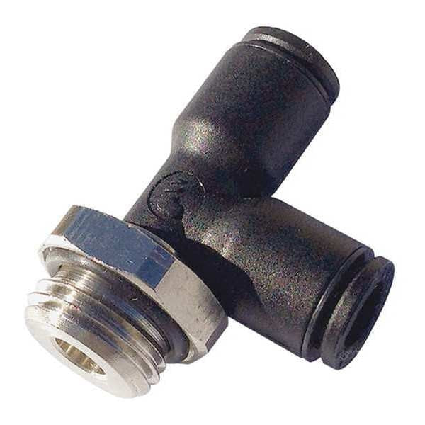 Male Run Tee, 4mm ODx10-32 UNF, PK10