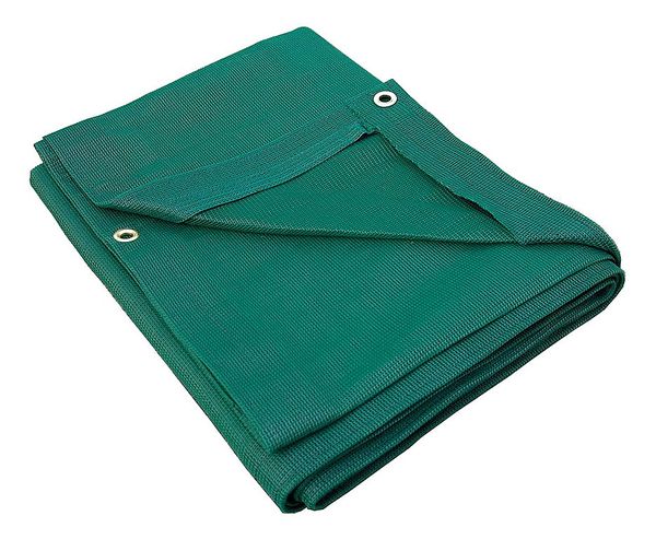 Mesh Tarp, 8 x 12 ft, 10 mil, Polyethylene, Standard Duty, Green