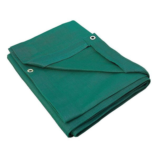 Mesh Tarp, 10 x 20 ft, 10 mil, Polyethylene, Standard Duty, Green
