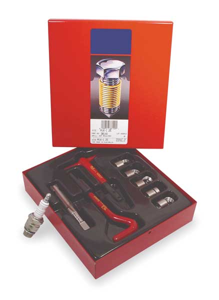 Free-Running Helical Insert Repair Kit, Helical Inserts, M18-1.50, Plain 18-8 Stainless Steel